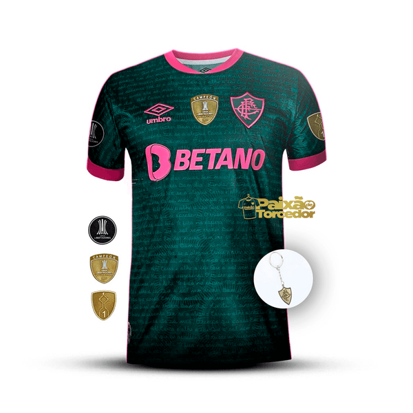 Fluminense Away 2024/25 Patchs Libertadores - Fan Version