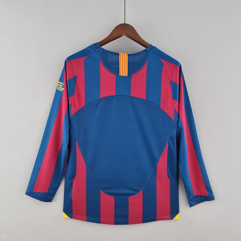 barcelona 05∕06 long sleeve home S-XXL(C88C)
