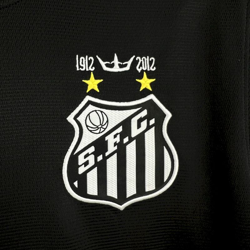 Santos 2011∕12 Black Retro Jersey(AD47)