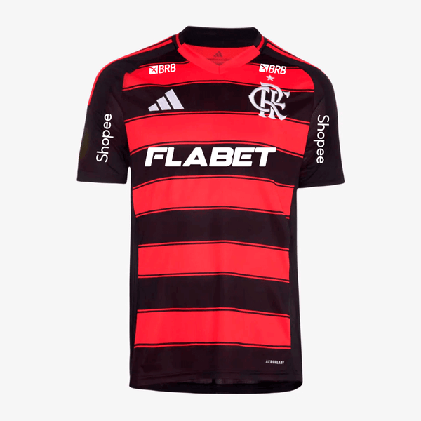 Flamengo 2025/26 Home With Sponsors Fan