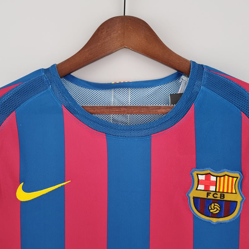 barcelona 05∕06 long sleeve home S-XXL(C88C)
