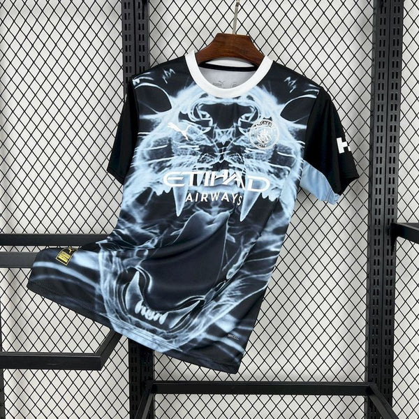 Manchester City 2025∕26 Black and blue concept version Jersey S-XXL(9502)