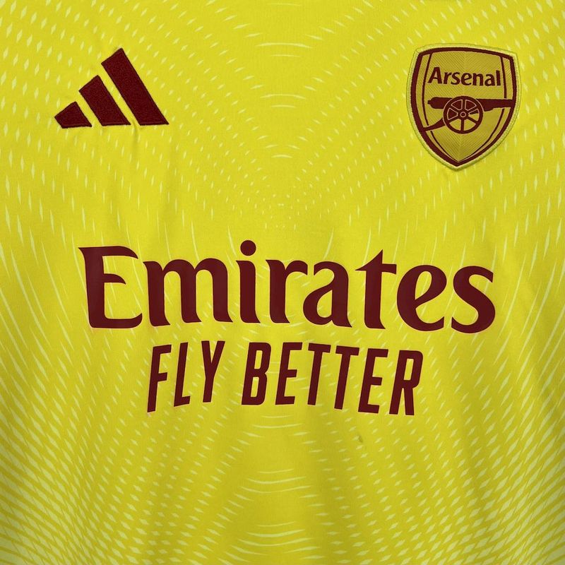 Arsenal 2025∕26 Yellow goalkeeper Jersey