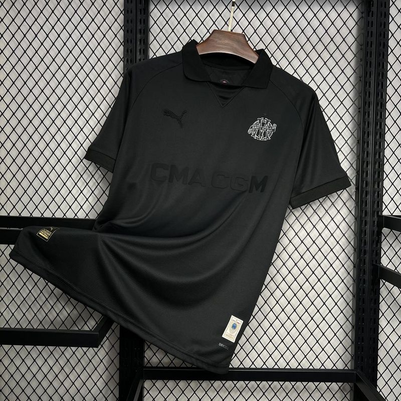 FanOlympique de Marseille 125th Anniversary Black Jersey S-XXL