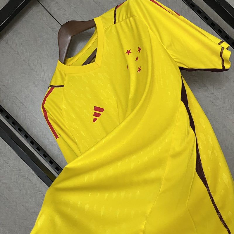 24∕25 Cruzeiro Limited Edition Goalkeeper Yellow Jersey S-4XL(6CD2)