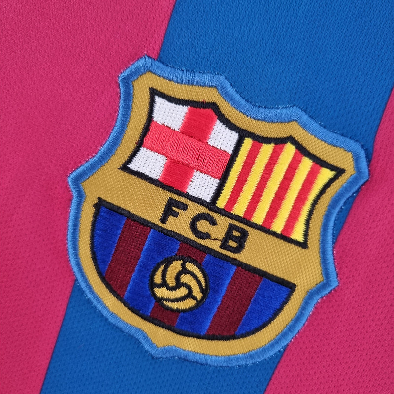 barcelona 05∕06 long sleeve home S-XXL(C88C)