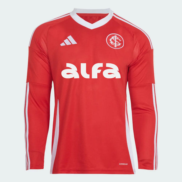 Internacional Long Sleeve 2025/26 Home With Sponsors Fan