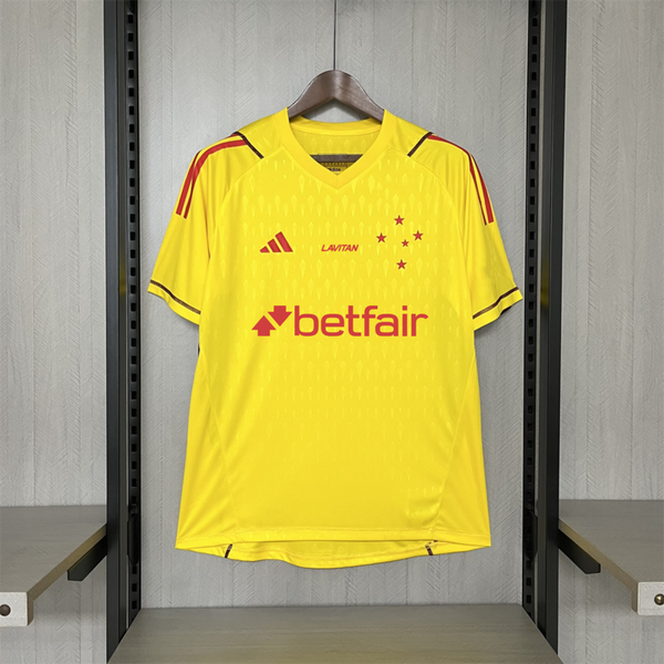 24∕25 Cruzeiro Limited Edition Goalkeeper Yellow Jersey S-4XL(B469)