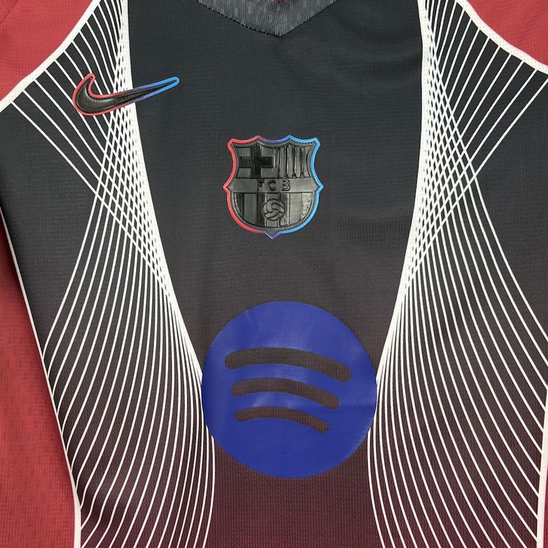 Barcelona 2025∕26 Black and red special edition Jersey (With Champions League)