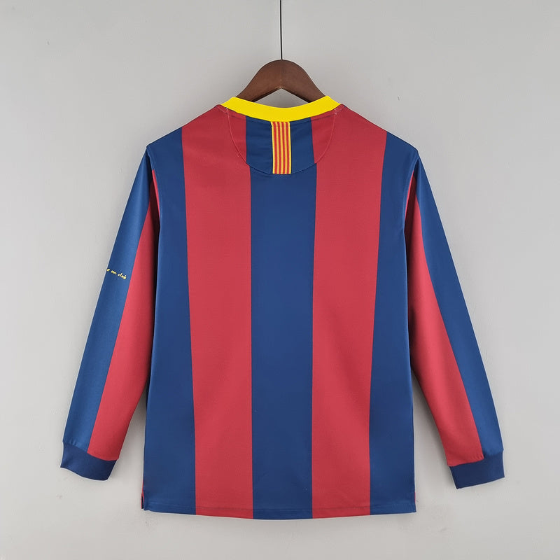 Retro Barcelona Long Sleeve 10∕11UEFA Champions League Home S-XXL(1CCA)