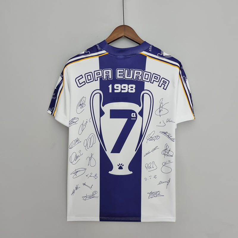 97-98 Real Madrid Champions League 7 Champions Commemorative Edition S-XXL(33D5)