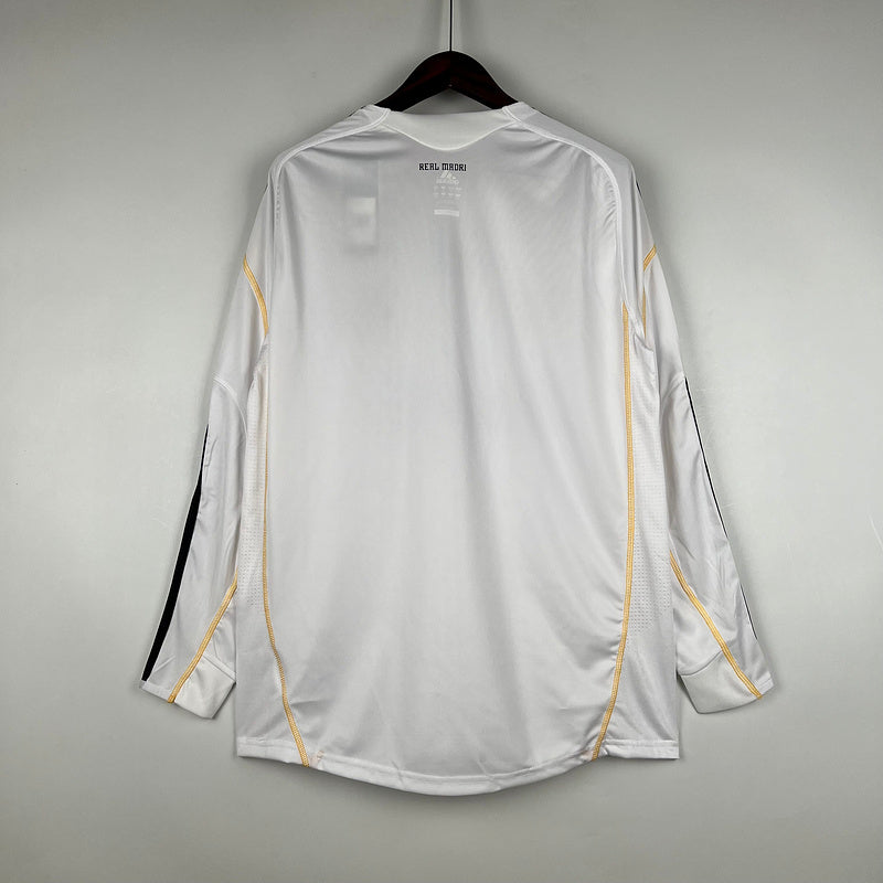 Retro Real Madrid 09∕10 Long Sleeve Home S-XXL(055D)