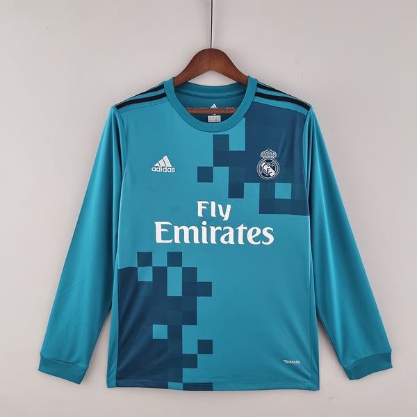 Retro Real Madrid 17∕18 long sleeve third away S-XXL(21EC)