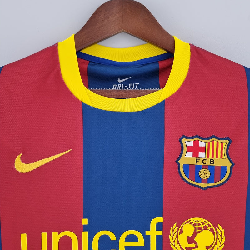Retro Barcelona Long Sleeve 10∕11UEFA Champions League Home S-XXL(1CCA)