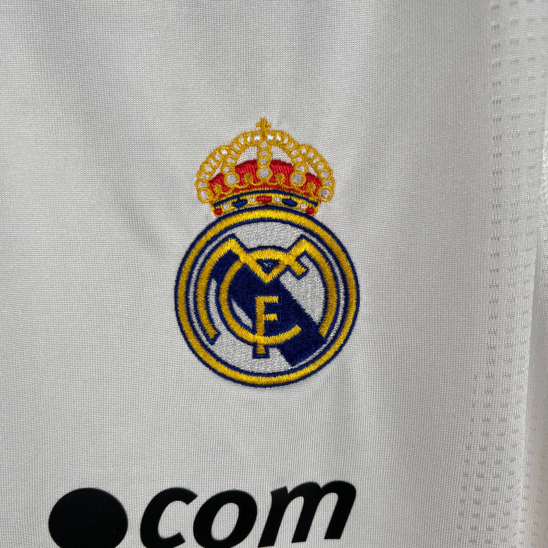 Retro Real Madrid 09∕10 Long Sleeve Home S-XXL(055D)