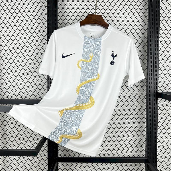 Tottenham Hotspur 2025∕26 White Gold Snake Edition Jersey