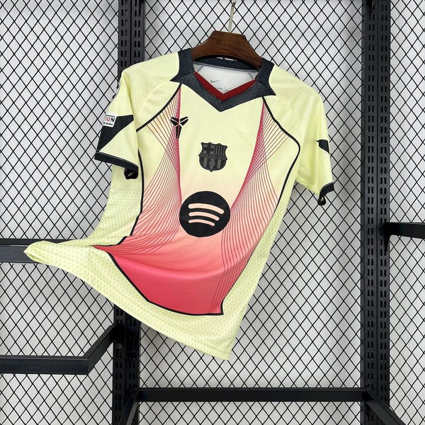 FanBarcelona 2025∕26 yellow pink special edition Jersey (With Champions League)