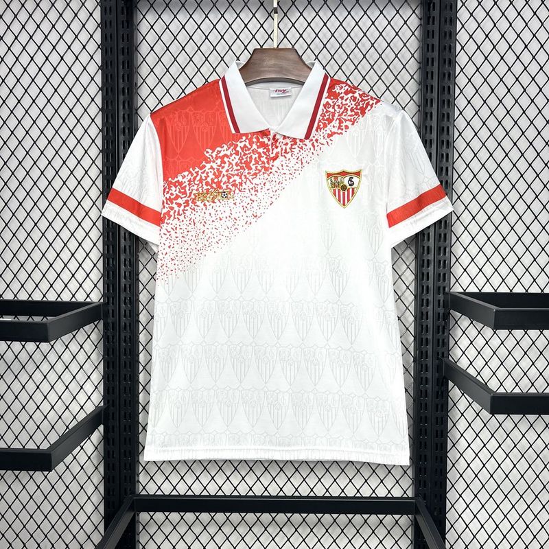 Sevilla FC 1993∕94 Home Retro Jersey S-XXL(8EC3)