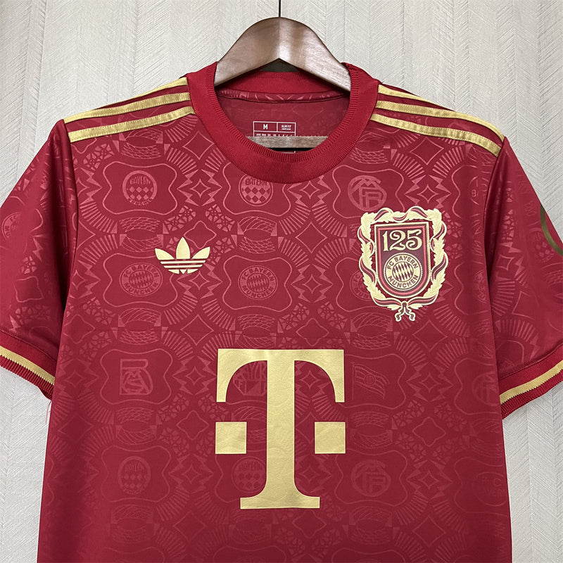 25∕26 FC Bayern 125th Anniversary Red Jersey S-XXXXL(8EBB)