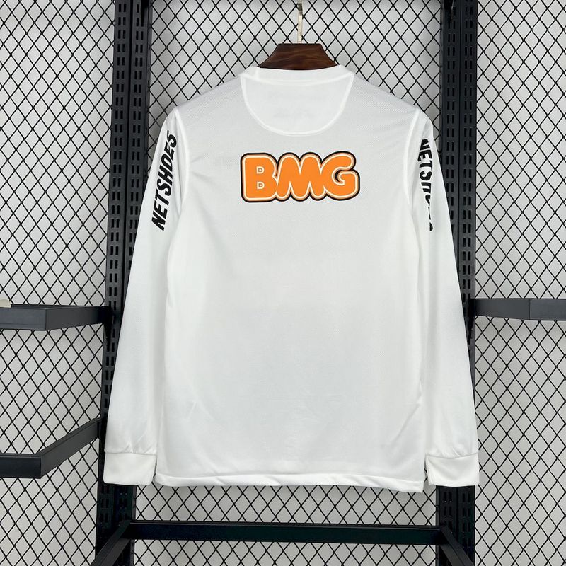 Santos 2011∕12 Home Long Sleeves Retro Jersey(815D)
