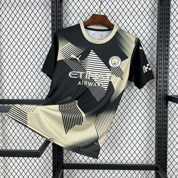 Manchester City 2025∕26 Black and yellow concept version Jersey S-XXL
