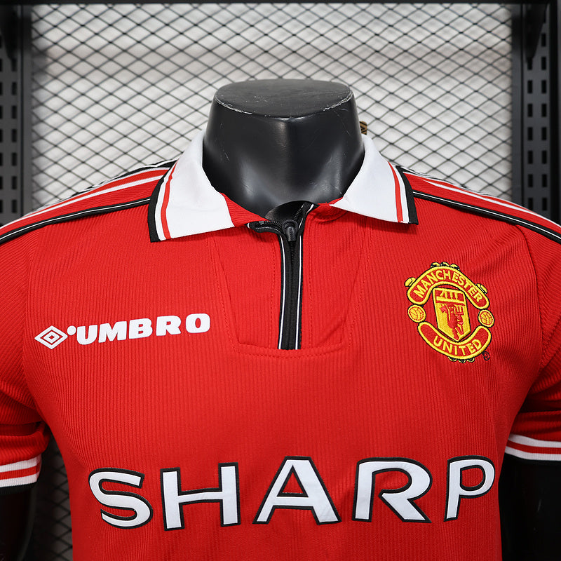 Retro Player M-U 98∕99 Home S-XXL(BFE7)