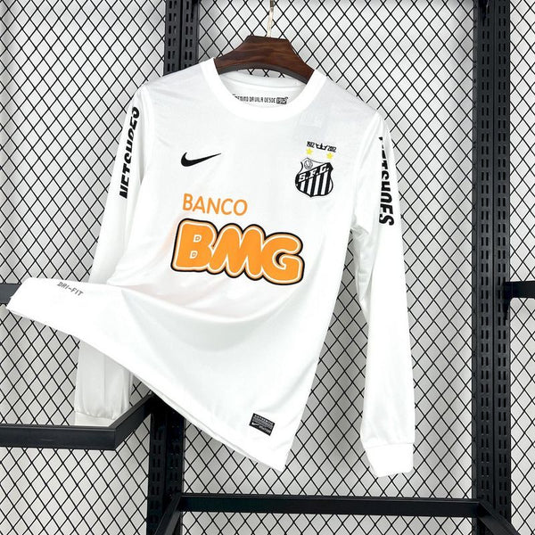 Santos 2011∕12 Home Long Sleeves Retro Jersey(815D)