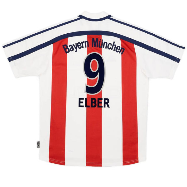 Elber #9 Bayern Munich Away Retro Jersey 2000/01
