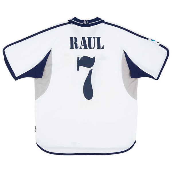 Raul #7 Real Madrid Home Retro Jersey 2000/01
