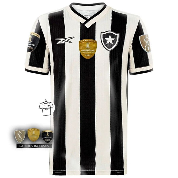 Botafogo Home Fan Jersey 2024/25 Patchs Campeão Libertadores