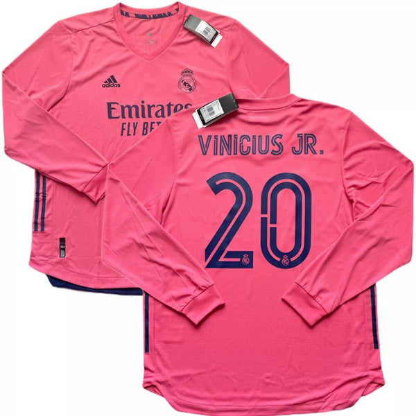 Real Madrid Away Long Sleeve Fan Jersey 2020/21 Vini Jr. 20