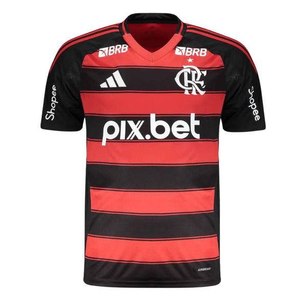 Flamengo Home Fan Jersey 2025/26 Full Sponsor (Official Printing)