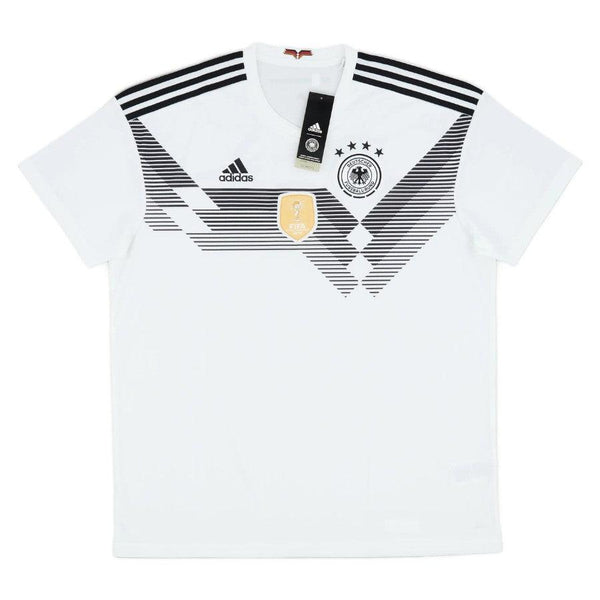 Germany Retro Home 2018/19 Fan Jersey Patch Winner World Cup Brazil 2014