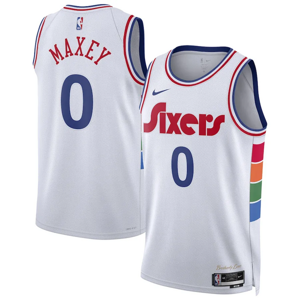 Tyrese Maxey 0 Philadelphia 76ers City Edition 24/25 NBA Jersey