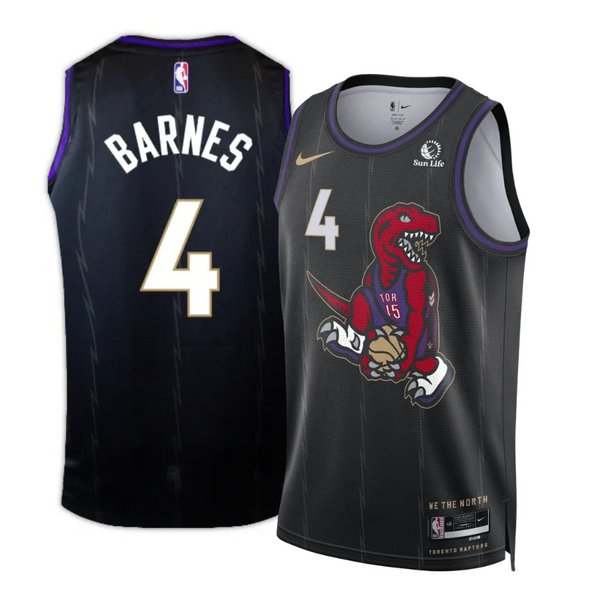 Scottie Barnes 4 Toronto Raptors City Edition 24/25 NBA Jersey
