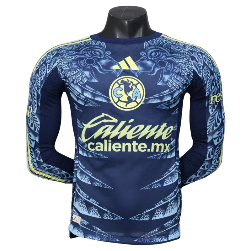 Club América Away Long Sleeve Authentic Player Jersey 2025/26 – Men’s Soccer Shirt