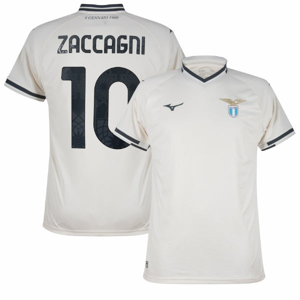 Lazio Away Zaccagni 10 Fan Jersey 2025/26 Official Printing
