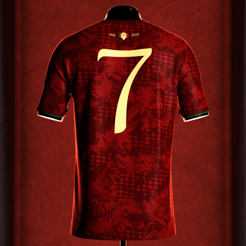 Portugal The Siu Cristiano Ronaldo 7 EURO 24/25 Men's Fan Shirt w/o number - Red