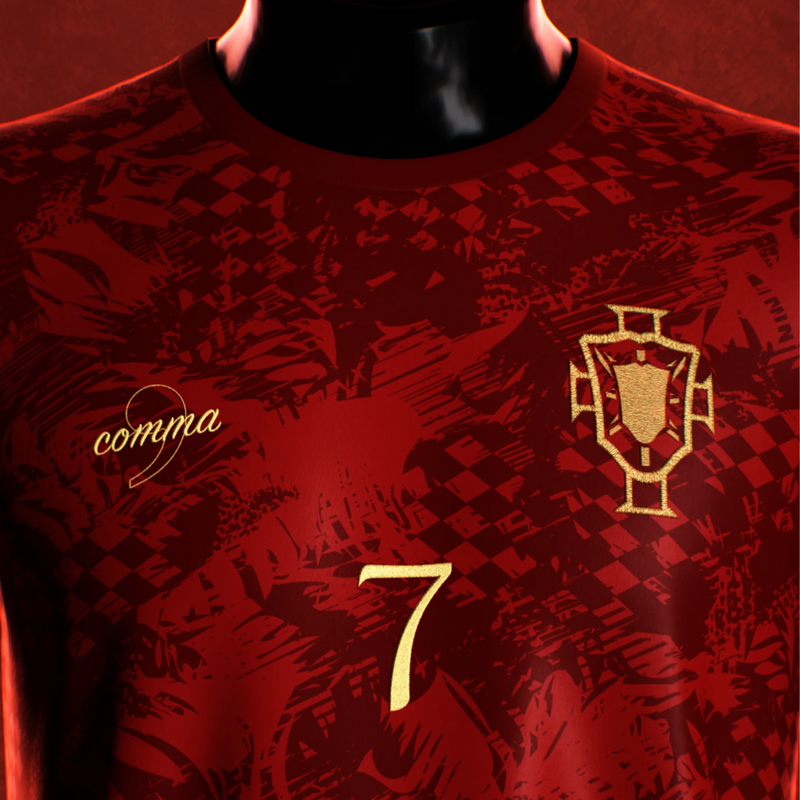 Portugal The Siu Cristiano Ronaldo 7 EURO 24/25 Men's Fan Shirt w/o number - Red