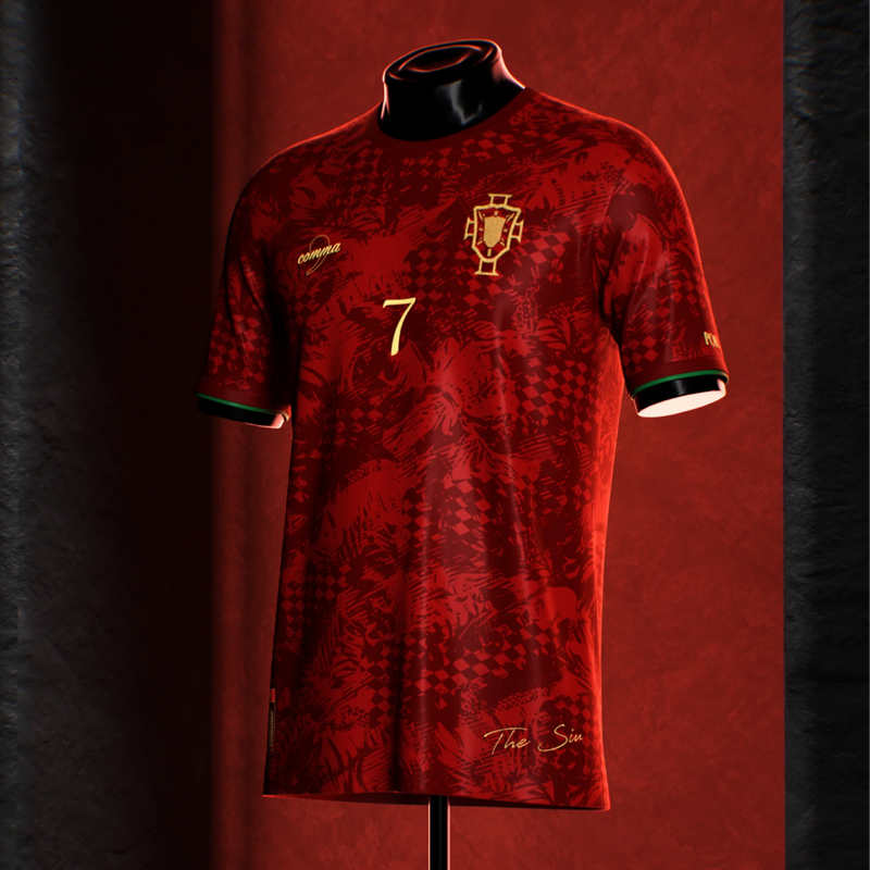 Portugal The Siu Cristiano Ronaldo 7 EURO 24/25 Men's Fan Shirt w/o number - Red