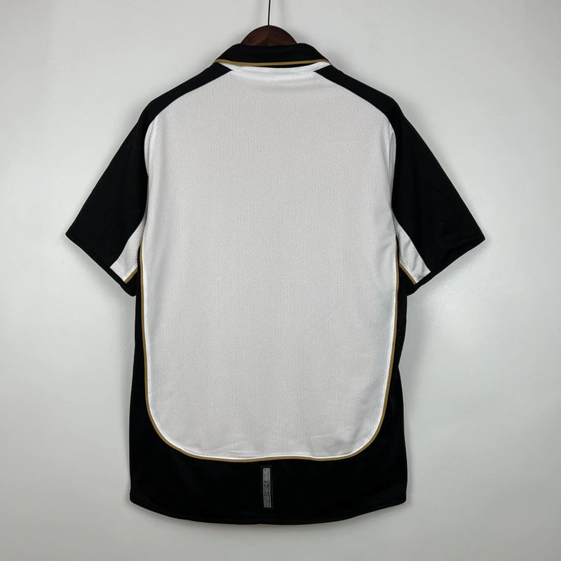 Manchester United 100th Anniversary Edition Men's Retro Shirt - White and Black, Gold and Black Double Sided