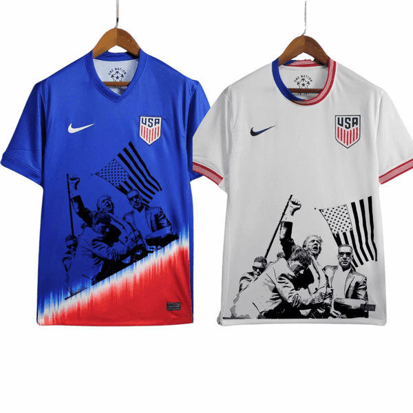 USA Home, Away Jersey 2024/25 Donald Trump Legend Never Dies made on demand