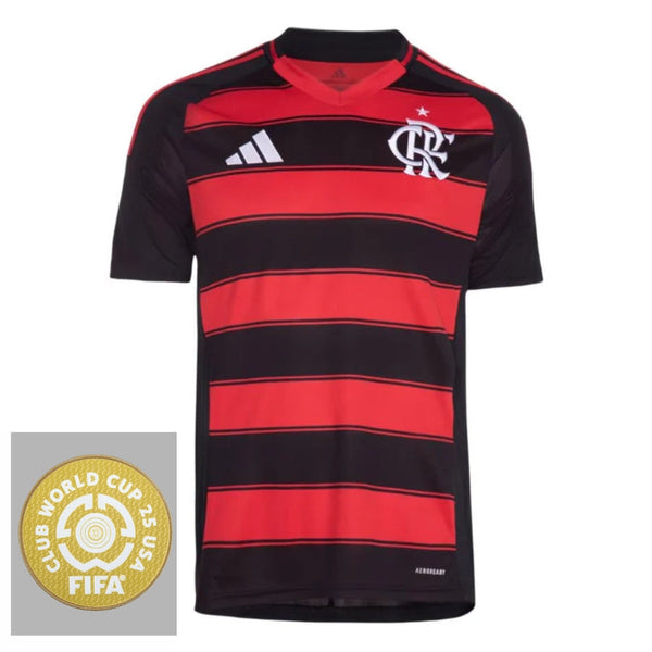 Flamengo Home Fan Jersey 2025/26 Patch Club World Cup