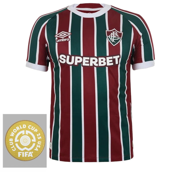 Fluminense Home Fan Jersey 2025/26 Patch Club World Cup