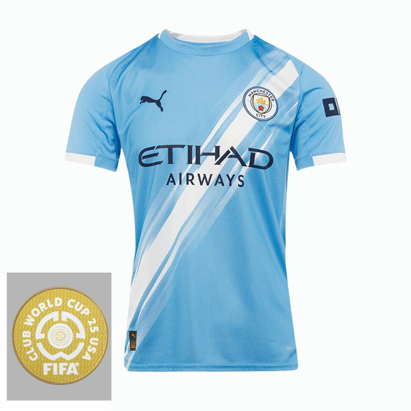 Manchester City Home Fan Jersey 2025/26 Patch Club World Cup