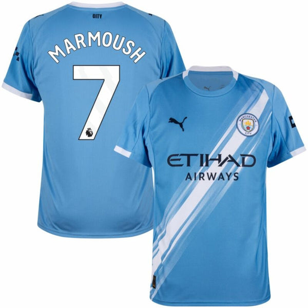 Manchester City Home Marmoush 7 Fan Jersey 2025/26