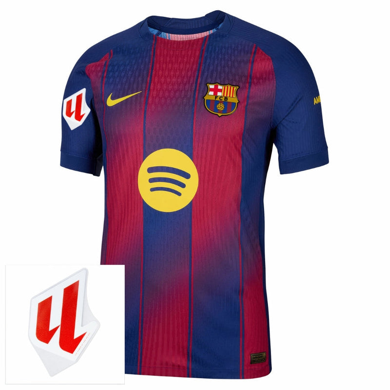 Barcelona Home Jersey 2025/26 – Authentic Player Dri-Fit ADV Match with La Liga Patch