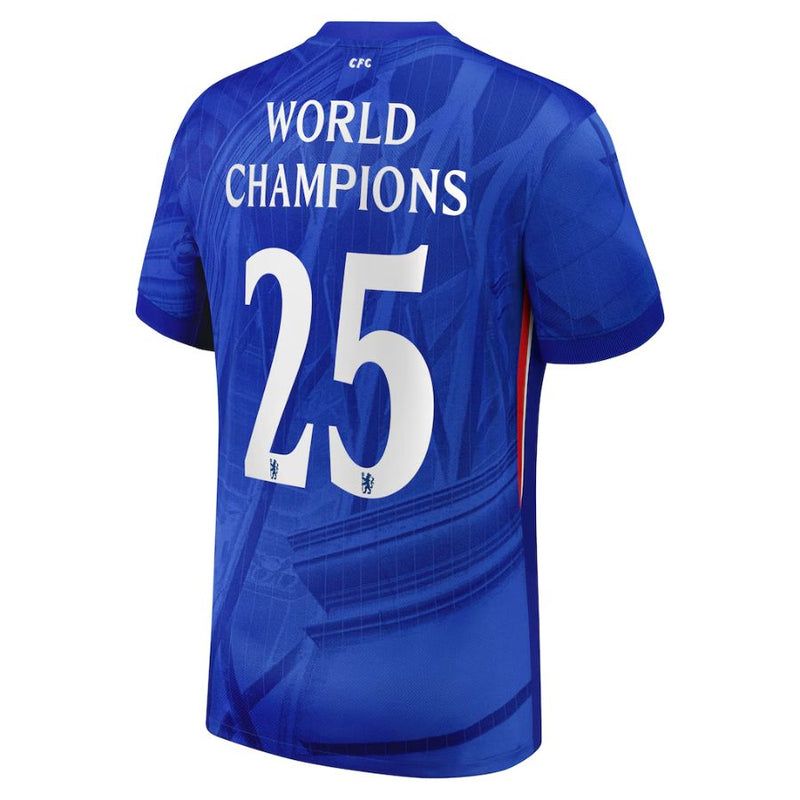 Chelsea Home Jersey 2025/26 – Men’s Soccer Shirt with World Champions 25 Badge