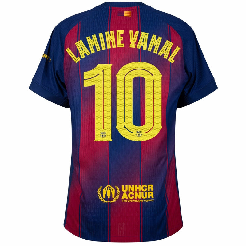 Barcelona Lamine Yamal 10 Home Jersey 2025/26 – Authentic Player Dri-Fit ADV Match with La Liga Patch