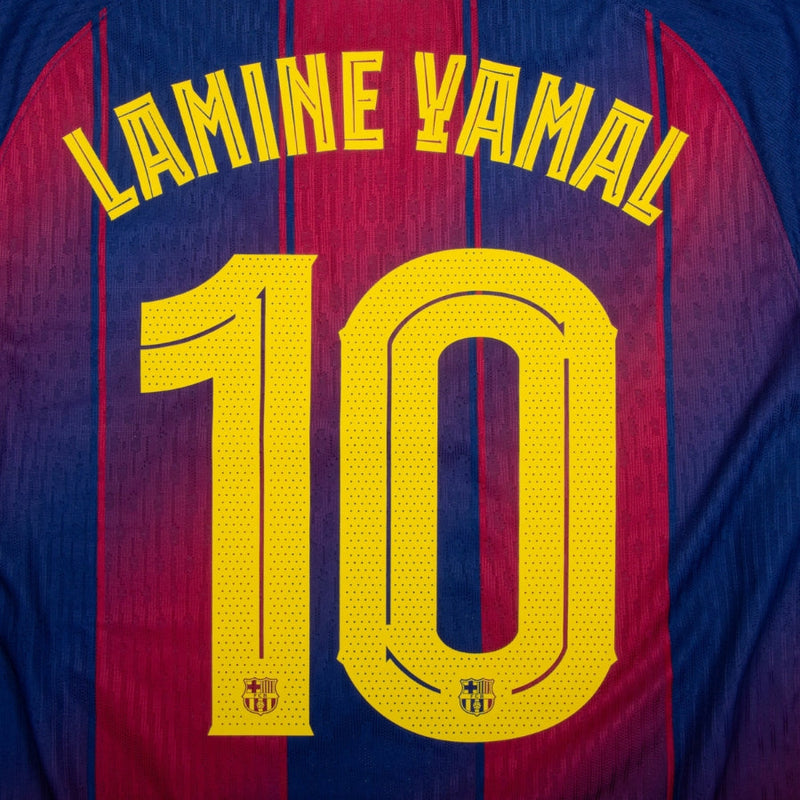 Barcelona Lamine Yamal 10 Home Jersey 2025/26 – Authentic Player Dri-Fit ADV Match with La Liga Patch